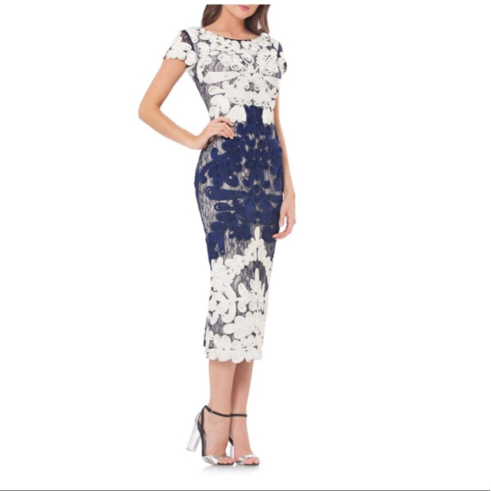 JS Collection Floral Lace Dress